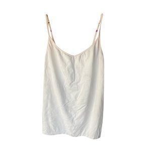 White tank top with a bra connected